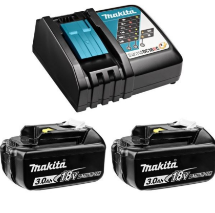 MAKITA Makita SET 7 - 2 baterije 18V 3.0Ah BL1830B + punjač DC18RC BL1830BX2+DC18R - 1