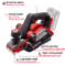 EINHELL Akumulatorsko rende TP-PL 18/3 Li BL + 2,5 Ah Starter Kit - 3