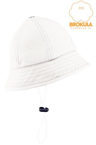 BROKULA CAREWEAR UV šešir dečiji – baby, beli vel. XS - 1