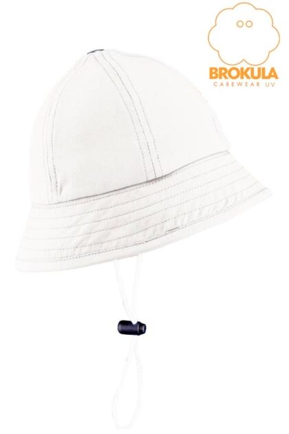 LACUNA BROKULA CAREWEAR UV šešir dečiji - baby, beli vel. XS - 1