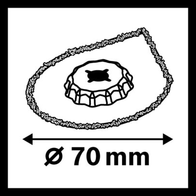 Starlock Carbide-RIFF odstranjivač maltera AVZ 70 RT4, 3 max - 9