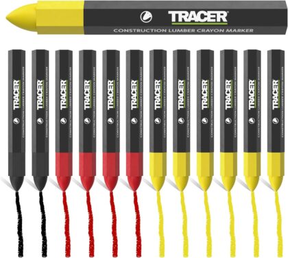 TRACER ACMK1 Set mešanih kreda – 12 komada (2 crne, 4 crvene, 6 žutih) - 1