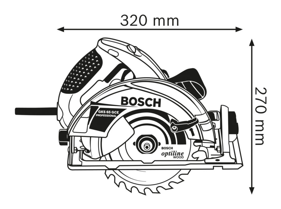 BOSCH GKS 65 GCE Ručna kružna testera 0601668901 - 3