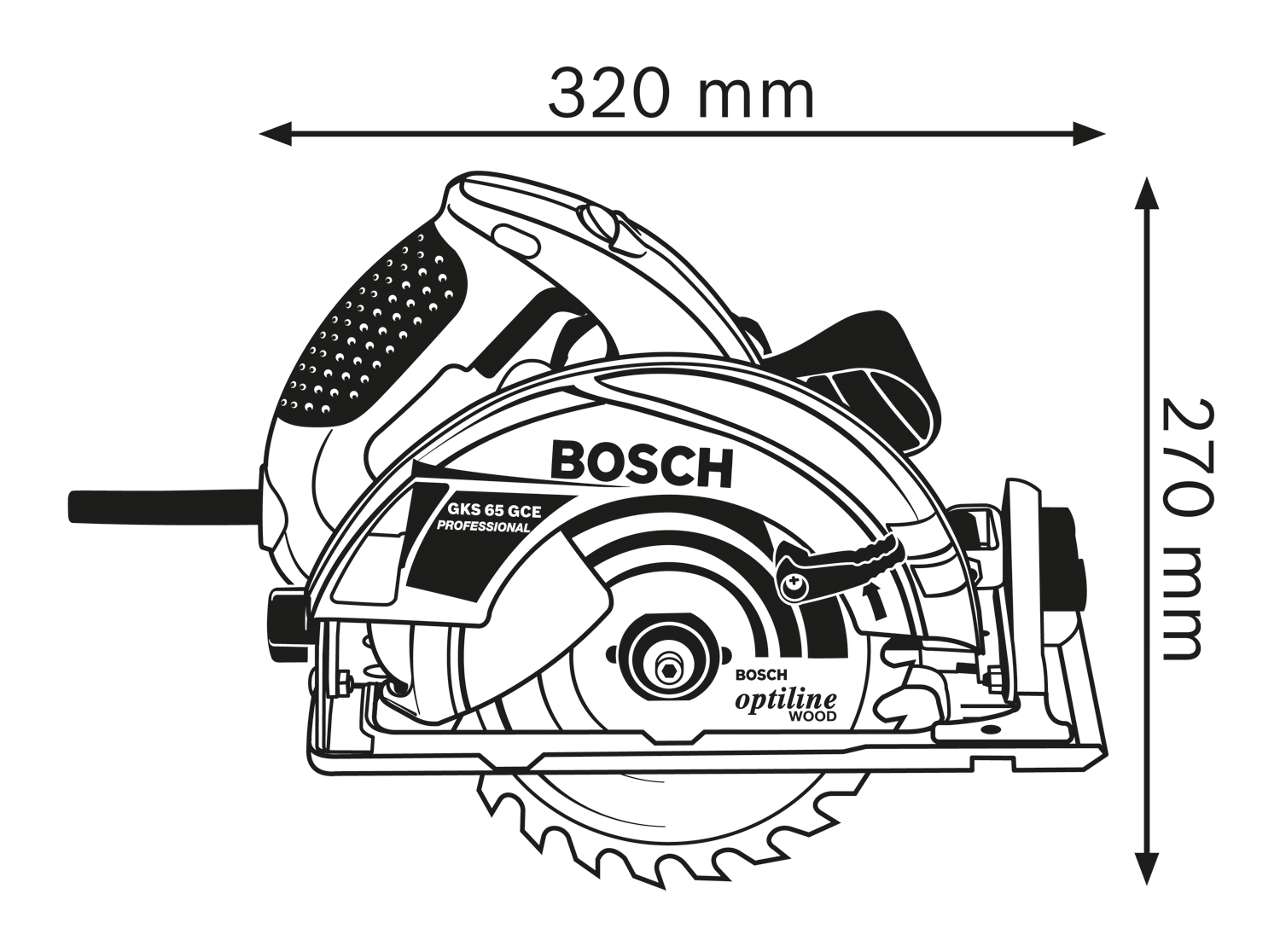 BOSCH GKS 65 GCE Ručna kružna testera 0601668901 - 3