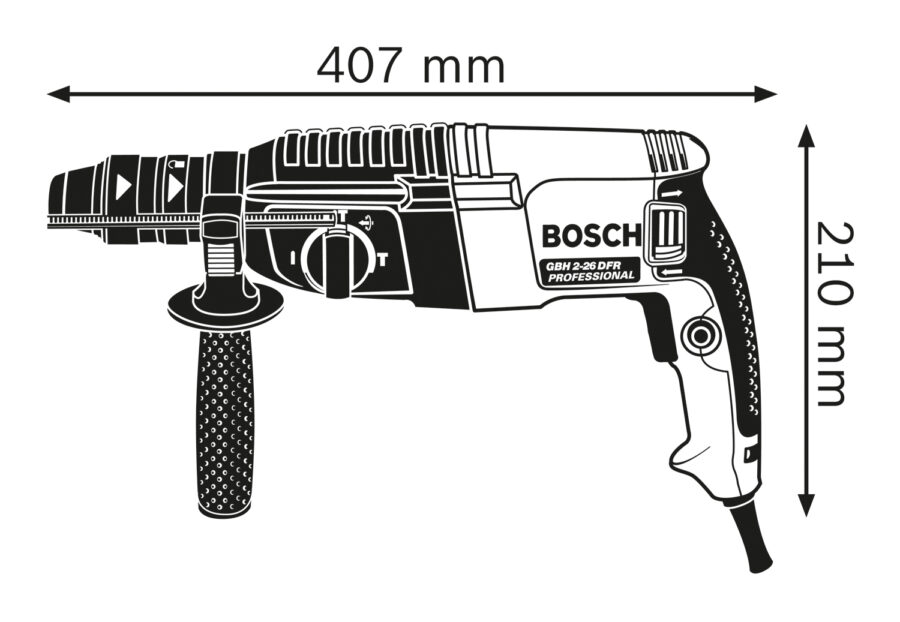 BOSCH Elektro-pneumatski čekić za bušenje sa SDS plus prihvatom GBH 2-26 DFR 0611254768 - 2