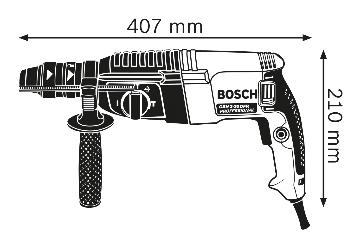 BOSCH Elektro-pneumatski čekić za bušenje sa SDS plus prihvatom GBH 2-26 DFR 0611254768 - 2
