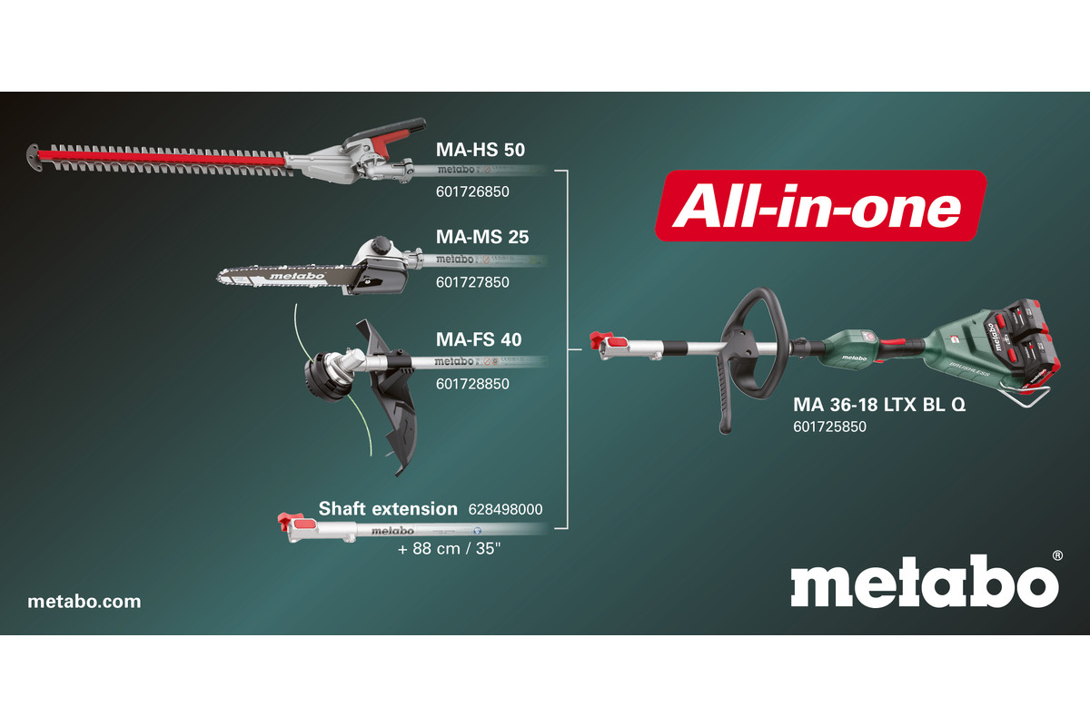 METABO MA 36-18 LTX BL Q Višefunkcionalni pogon bez baterija i punjača 601725850 - 8