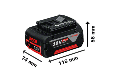 Komplet od 3 alata od 18V: GSR + GWS + 2×4,0 Ah + GAL - 4