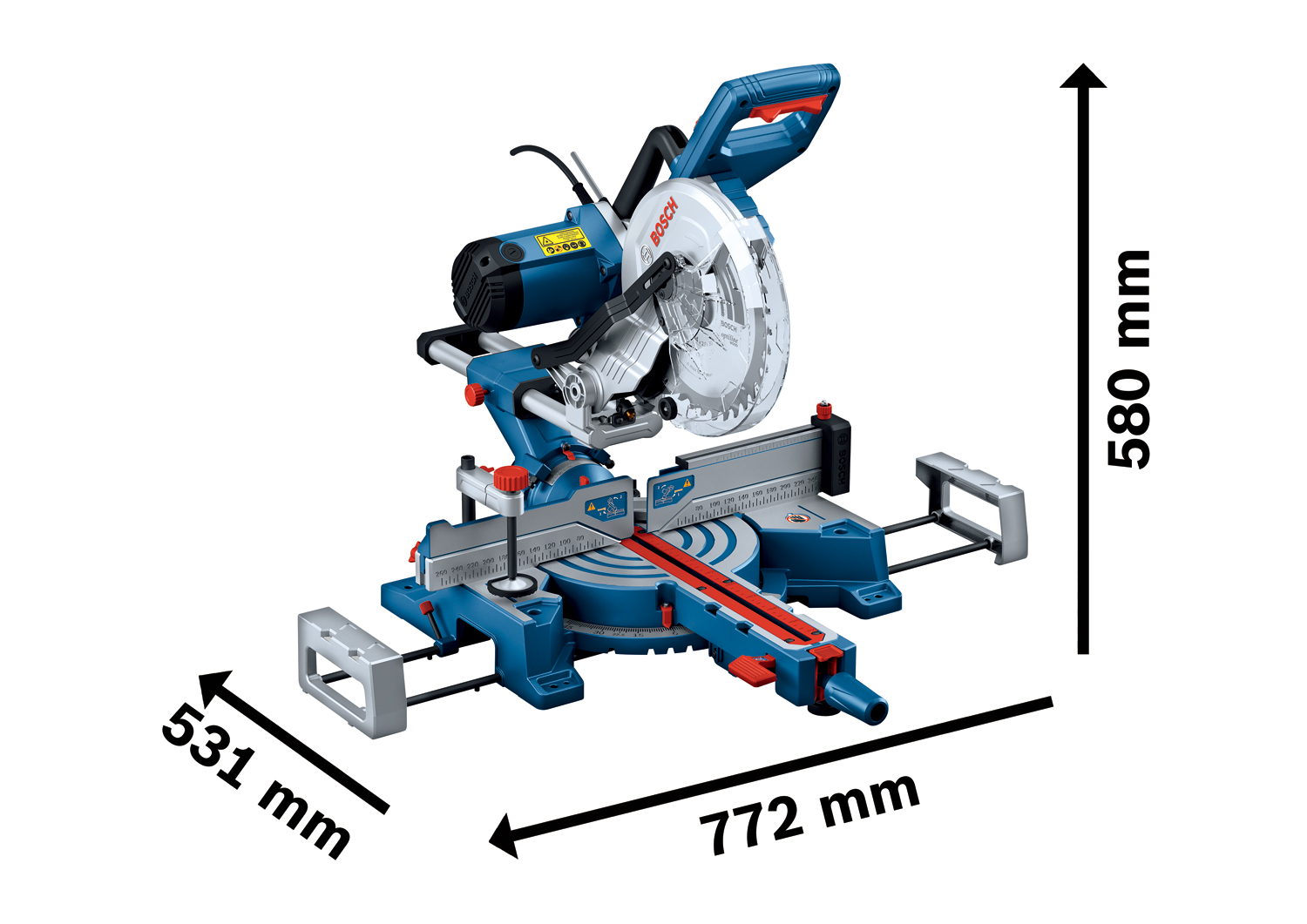BOSCH GCM 254 D Kombinovana kružna testera 0601B53000 - 3