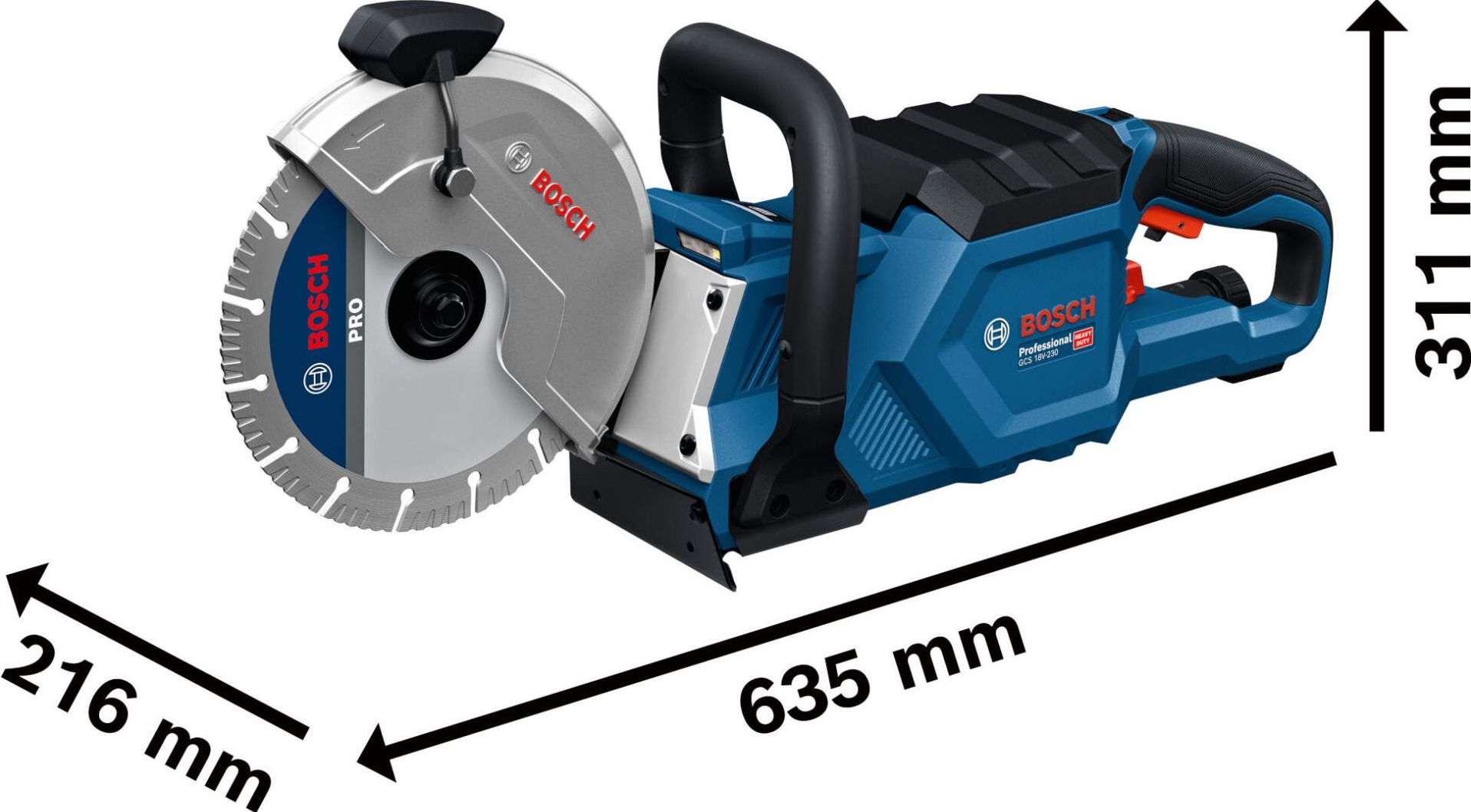 BOSCH GCS 18V-230 Professional Akumulatorsko sečenje i brušenje 06013B0000 - 2