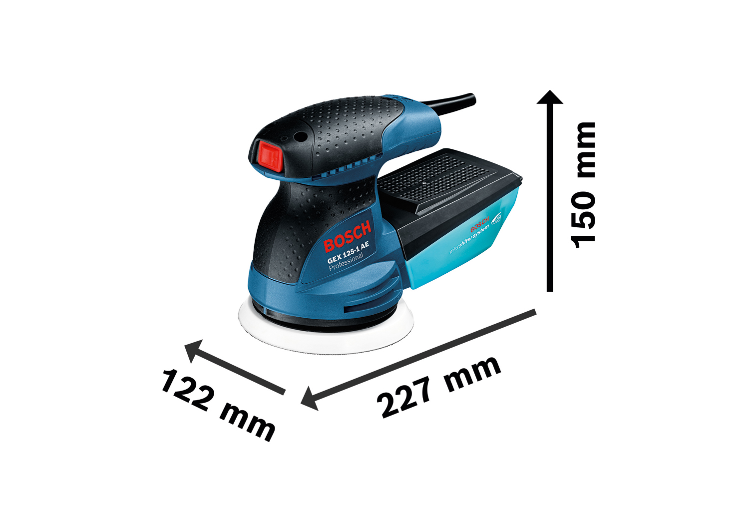 BOSCH GEX 125-1 AE Ekscentar brusilica/šlajferica 0601387500 - 3