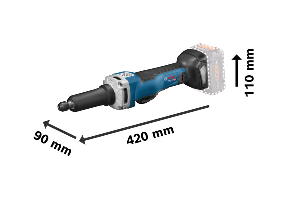 BOSCH GGS 18V-23 LC Akumulatorska ravna brusilica 0601229100 - 3
