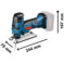 Akumulatorske ubodne testere  GST 18V-LI S - 3