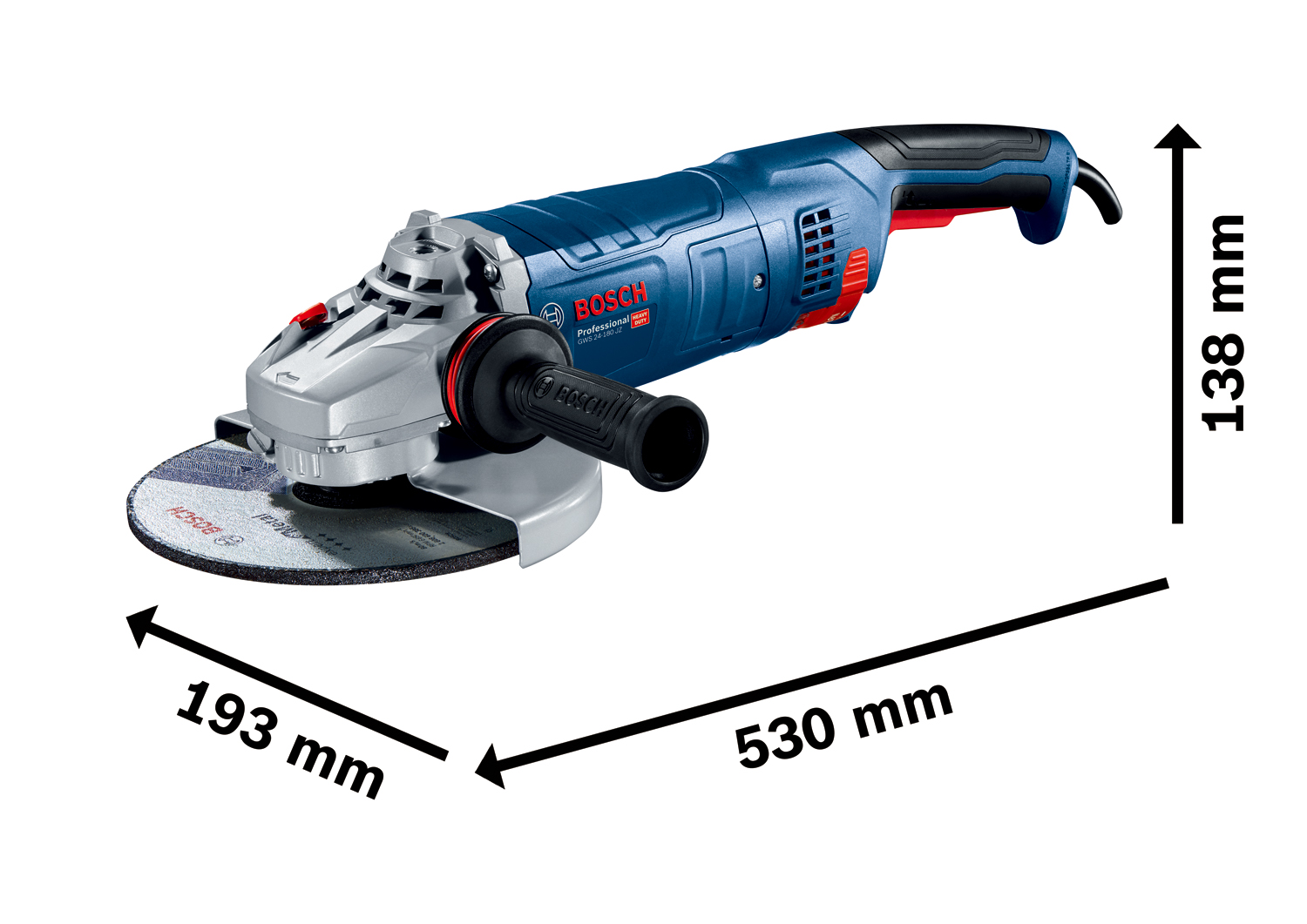 BOSCH GWS 24-180 JZ Professional Ugaona brusilica 06018C2300 - 3