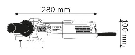 BOSCH GWS 9-125 Professional Ugaona brusilica 0601396007 - 2
