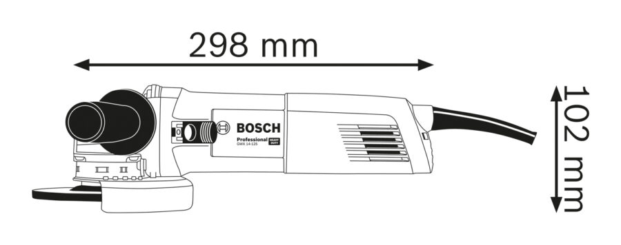 BOSCH GWX 14-125 Professional Ugaona brusilica sa sistemom X-LOCK 06017B7000 - 2