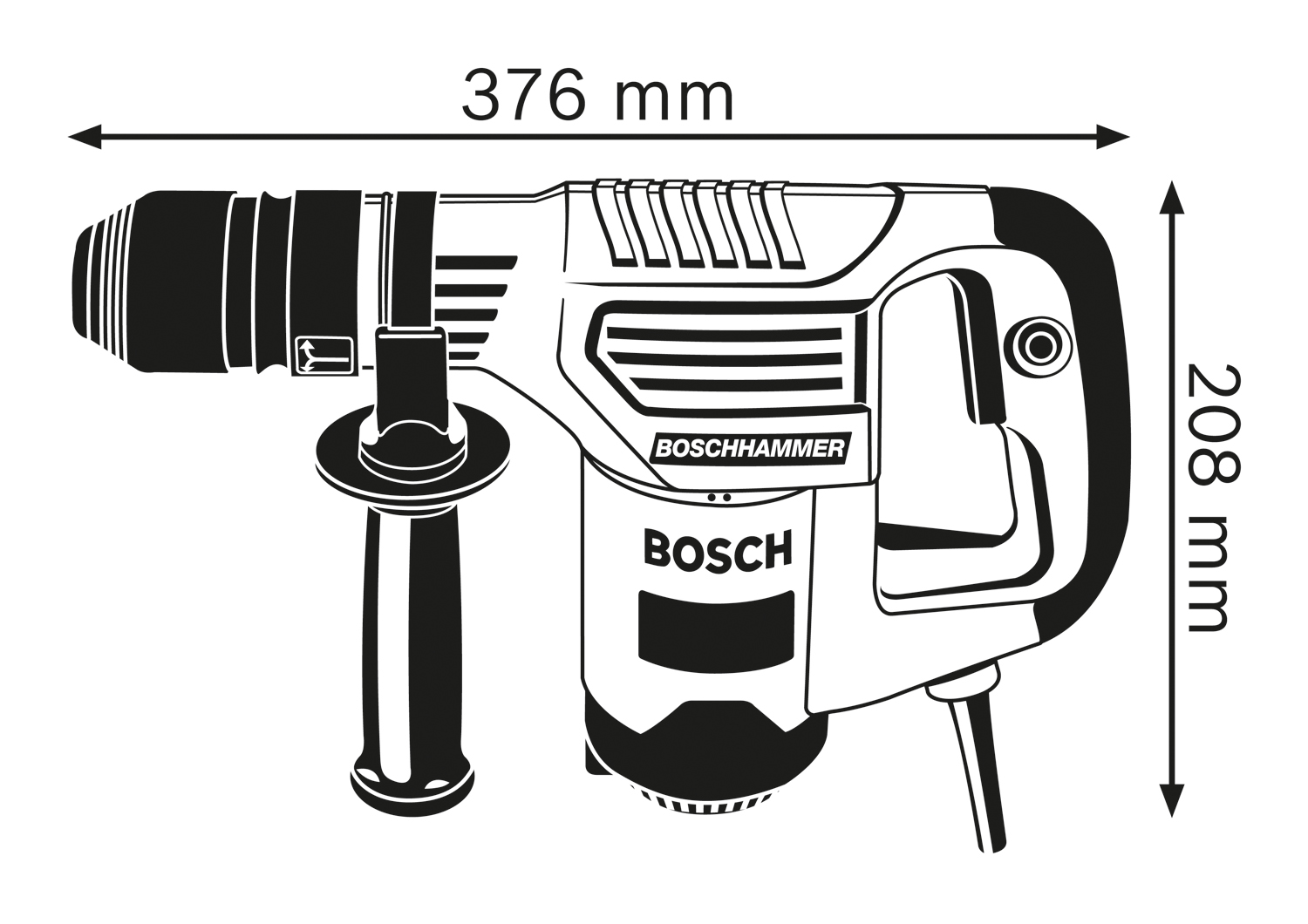 BOSCH GSH 3 Elektro-pneumatski čekić za štemovanje sa SDS plus prihvatom 0611320703 - 2