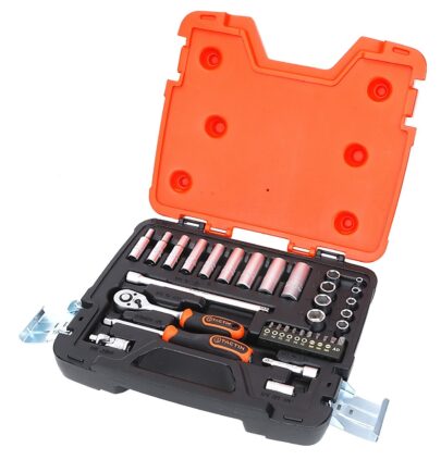 Set 34 del. nasadnih ključeva sa čegrtaljkom 1/4″ HEX/mm - 2