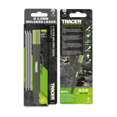 TRACER Pro grafitne mine za zavarivače, 2,8 mm – srebrne - 6