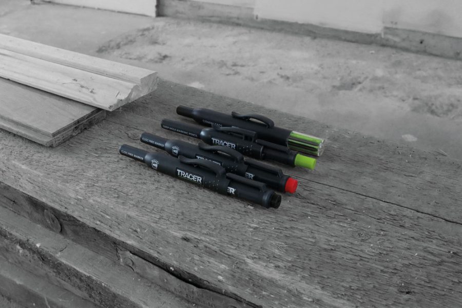 TRACER AMK4 Ultimate set za obeležavanje sa građevinskom olovkom za duboke rupe, setom rezervnih mina i 2 markera protiv začepljenja (crni i crveni) - 6