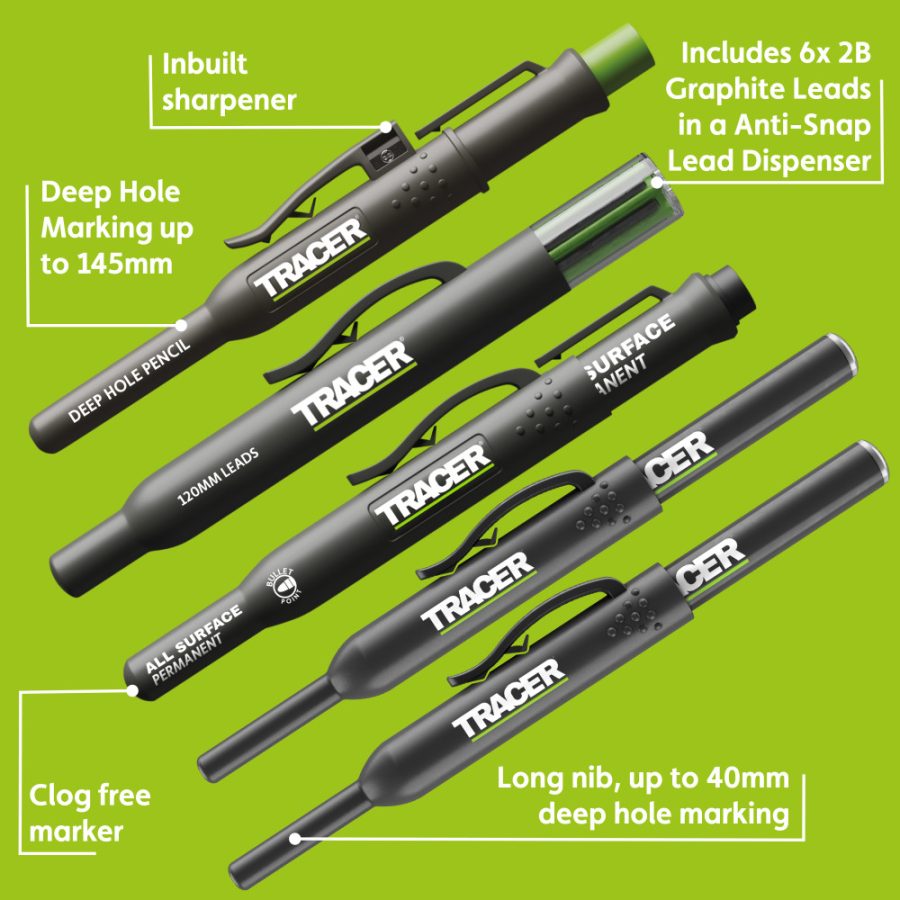 TRACER AMK5 Set od 5 građevinskih markera sa kutijom za skladištenje - 8