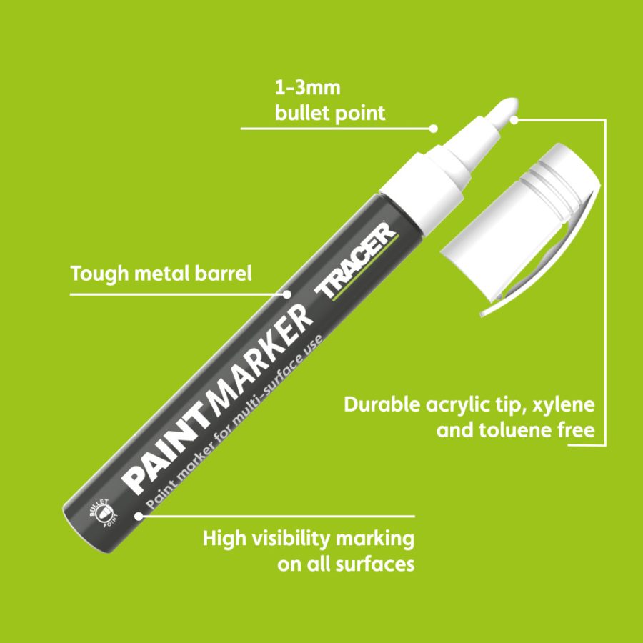 TRACER APTM2 Marker za bojanje sa okruglim vrhom - beli - 5