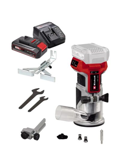 EINHELL SET Akumulatorska jednoručna glodalica TP-ET 18 Li BL + 2,5 Ah Starter kit - 1