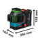 Laser za linije EXPERT EXLL18V-120-33CG (Solo, DK20, Ciljna ploča, L-BOXX) - 5