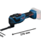 Akumulatorski Multi-Cutter EXPERT EXOP18V-40 (Solo, L-BOXX) - 4