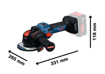 Akumulatorska ugaona brusilica sa sistemom X-LOCK EXPERT EXWX18V-15S (Solo, L, 125mm) - 5