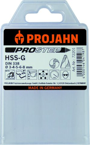 PROJAHN DIN 338 Burgije za metal HSS-G Prostep 3-4-5-6-8 - 2