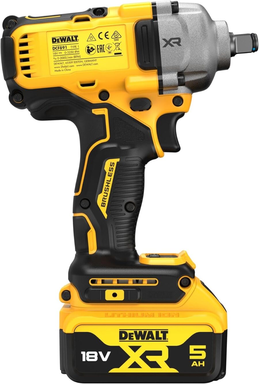 DeWALT DCF891P2T aku udarni zavrtač 18V XR 1/2 HR T - 5