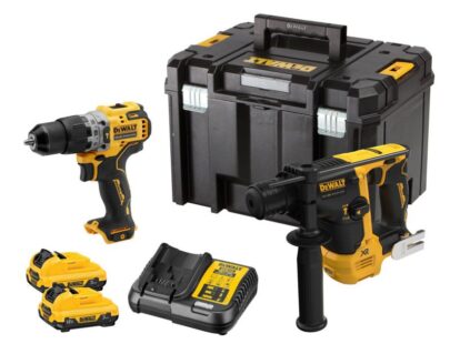 DeWALT DCK2102L2T set aku alata: DCD706 + DCH072 , 2 x 3,0 Ah baterije u Deep TSTAK koferu - 1