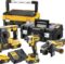 DeWalt DCK305P3T set aku alata DCH273 + DCF887 + DCG405 + 3×5Ah baterije + punjač + TSTAK kofer - 1