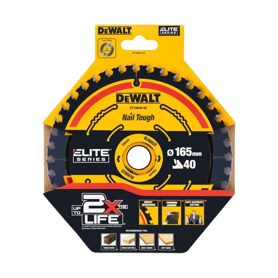 DeWALT DT10640 list kružne testere 165 x 20mm 40T ELITE - 2