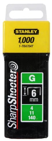 STANLEY klamerice TIP G /1000kom – 6mm - 1