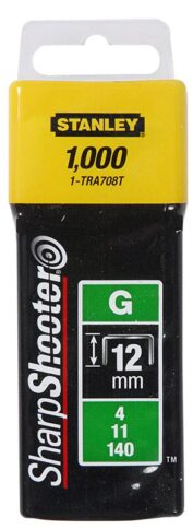 STANLEY klamerice TIP G /1000kom – 12mm - 1