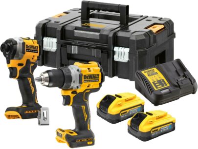 DeWALT set aku bušilica zavrtač DCD800 + aku udarni zavrtač DCF850 5Ah POWERSTACK DCK2051H2T - 1