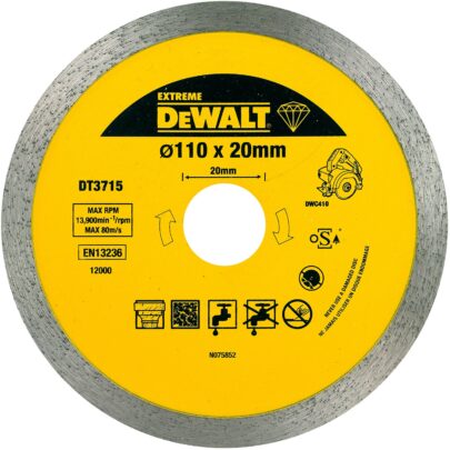 DeWALT rezna ploča za tvrde pločice i granit 110mm x 20mm (Extreme) DT3715 - 1