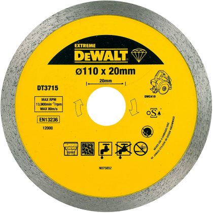 DeWALT DT3715 rezna ploča za tvrde pločice i granit 110mm x 20mm (Extreme) - 1