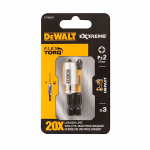 DeWALT DT70535T bit PZ2 57mm+ALU prsten 3kom FLEXTORQ - 2
