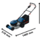 BOSCH Akumulatorska kosilica PRO GRA18V2-46SP - 5