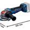 BOSCH Ugaona brusilica sa sistemom X-LOCK PRO GWX18V-11PS - 2