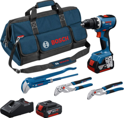 BOSCH set alata GSR 18V-65 + 2 × GBA 18V 5,0Ah + 3-delni set klešta + torba - 1