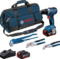 BOSCH set alata GSR 18V-65 + 2 × GBA 18V 5,0Ah + 3-delni set klešta + torba - 1
