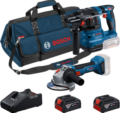 BOSCH Akumulatorski set Bosch GWS 18V-8 + GBH 18V-22 + 2 x GBA 18V 4,0Ah + torba - 1