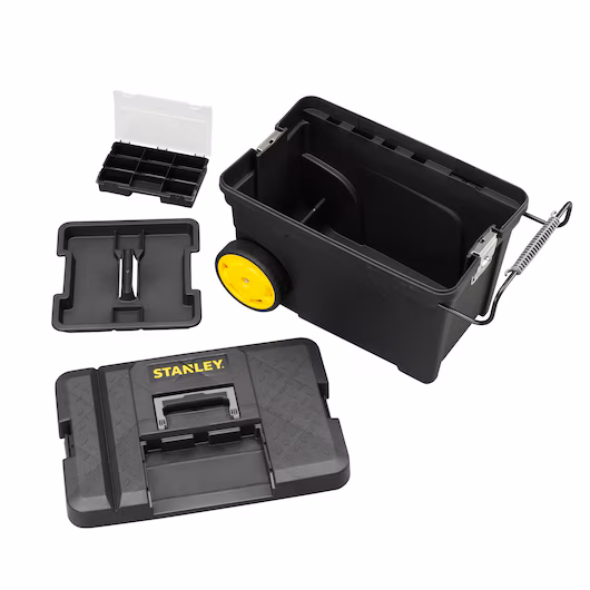 STANLEY 1-97-503 mobilna kutija za alat na točkovima, 53l, teleskopska ručka, nosivost 35kg - 3