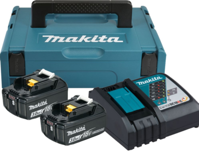 MAKITA Set baterija i punjač Power source kit 2/Makpac Type1, BL1830x2, DC18RC 197952-5 - 1