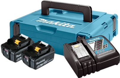 MAKITA Komplet za napajanje Makpac Type1 BL1860Bx2 – DC18RC (198116-4) - 1