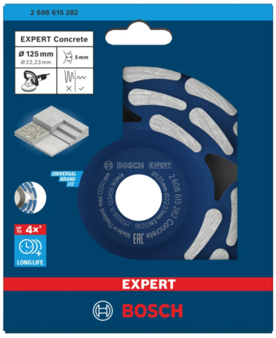 BOSCH EXPERT Concrete dijamantska glava za brušenje 125×22,23×5 mm (2608615282) - 3